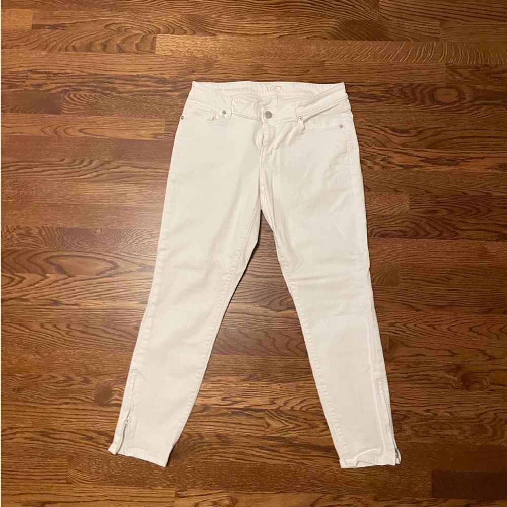 Loft white jeans